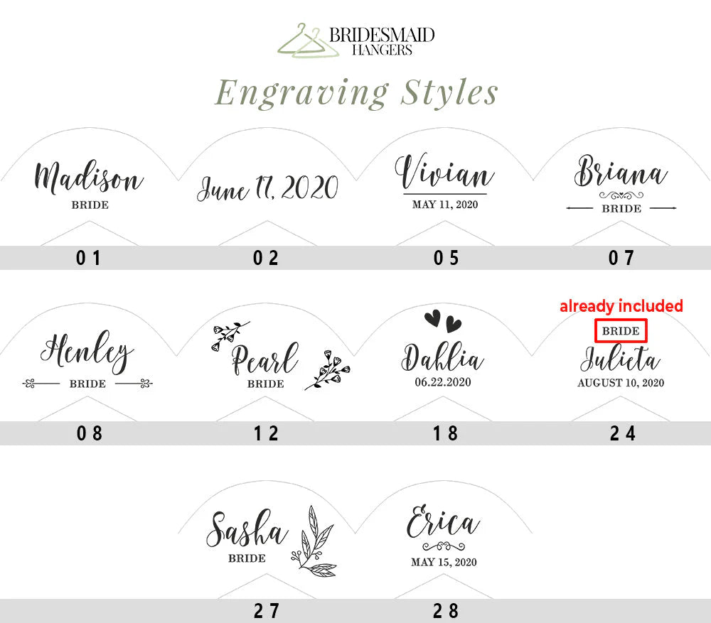 Personalized Wedding Hanger with Laser Engraving "Magic of the Moment"