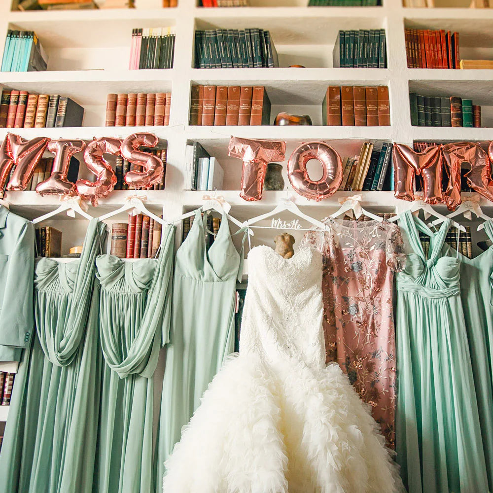 Personalized Wedding Hanger with Laser Engraving "Magic of the Moment"